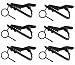 Top Stage 5/16" Ring-type Lapel / Lavalier Microphone Tie Clip, 5-Pack + 1 Free (Black) GMH01-Q6