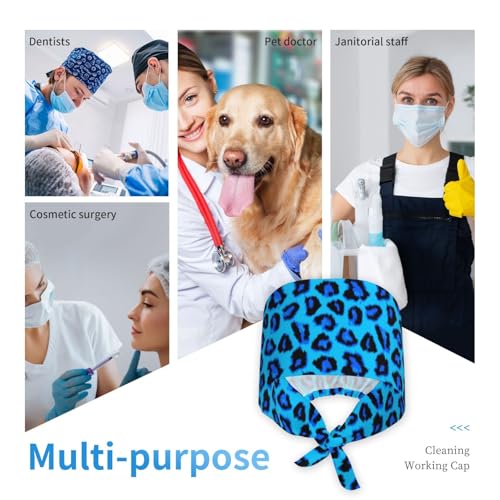 Image of Breathable Working Cap with Adjustable Sweatband Scrub Cap for Men /Women | Breathable Working Cap with Adjustable Sweatband Scrub Cap for Men /Women