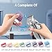 8 Color Professional Hair Trimmer/Clipper Guard Combs Guide Combs with Metal Clip Color Coded Cutting Guides/Combs - 1/16