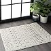 nuLOOM Moroccan Blythe Area Rug, 3' x 5', Grey/Off-white