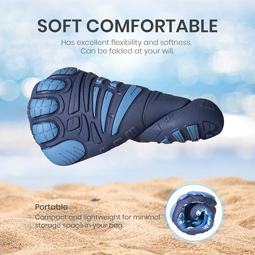 Image of SEEKWAY Barefoot Water Shoes for Kids - Wide Toe Box and Quick-Dry Sand Shoes Toddler for Hiking Swim Beach Pool Kayak Sport Accessories, Camping Essentials Non-Slip for Boys Girls Sizes