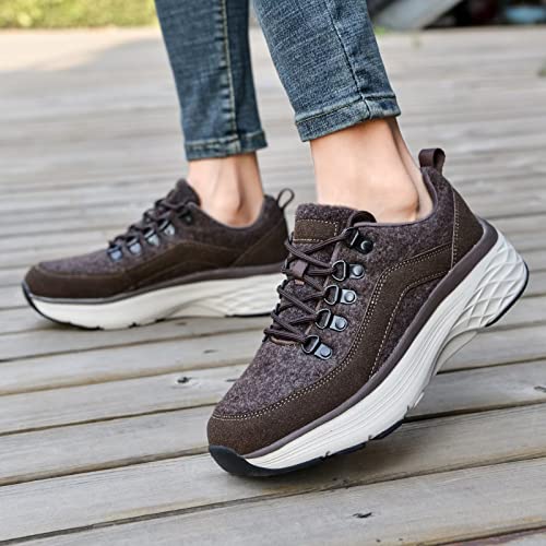 konhill-Womens-Winter-Walking-Shoes-Comfortable-Fashion-Sneakers-Warm-Lining-Arch-Support-Outdoor-Shoes | A2Z Shop