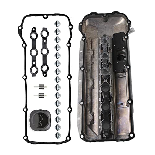 Copachi Aluminum Engine Valve Cover Sets With Gasket Oil Cap Replace Oe 11127512839 11-12-7-512-839 Fits For Bmw 325I 330I 525I X3 X5 Z4 E46 E39 E60 E83 E53 2003-2006 #TOP4