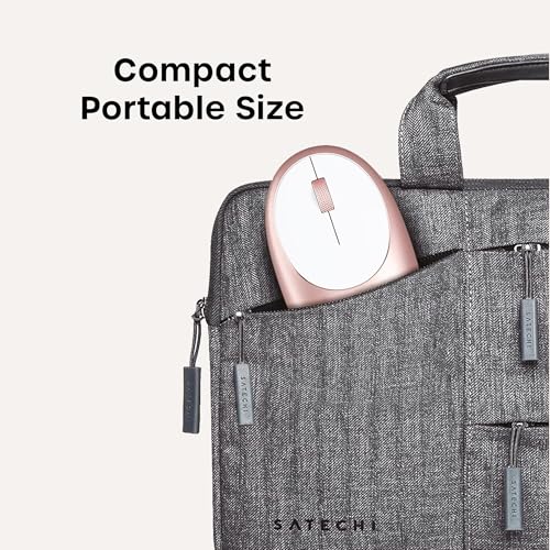 Image of Satechi M1 Wireless Bluetooth Mouse, USB-C Rechargeable, Compact, Rose Gold | Compact, portable design, for MacBook Air /Pro /Neo, iPad Air /Pro, iPad Mini, Mac Mini, iMac, Windows