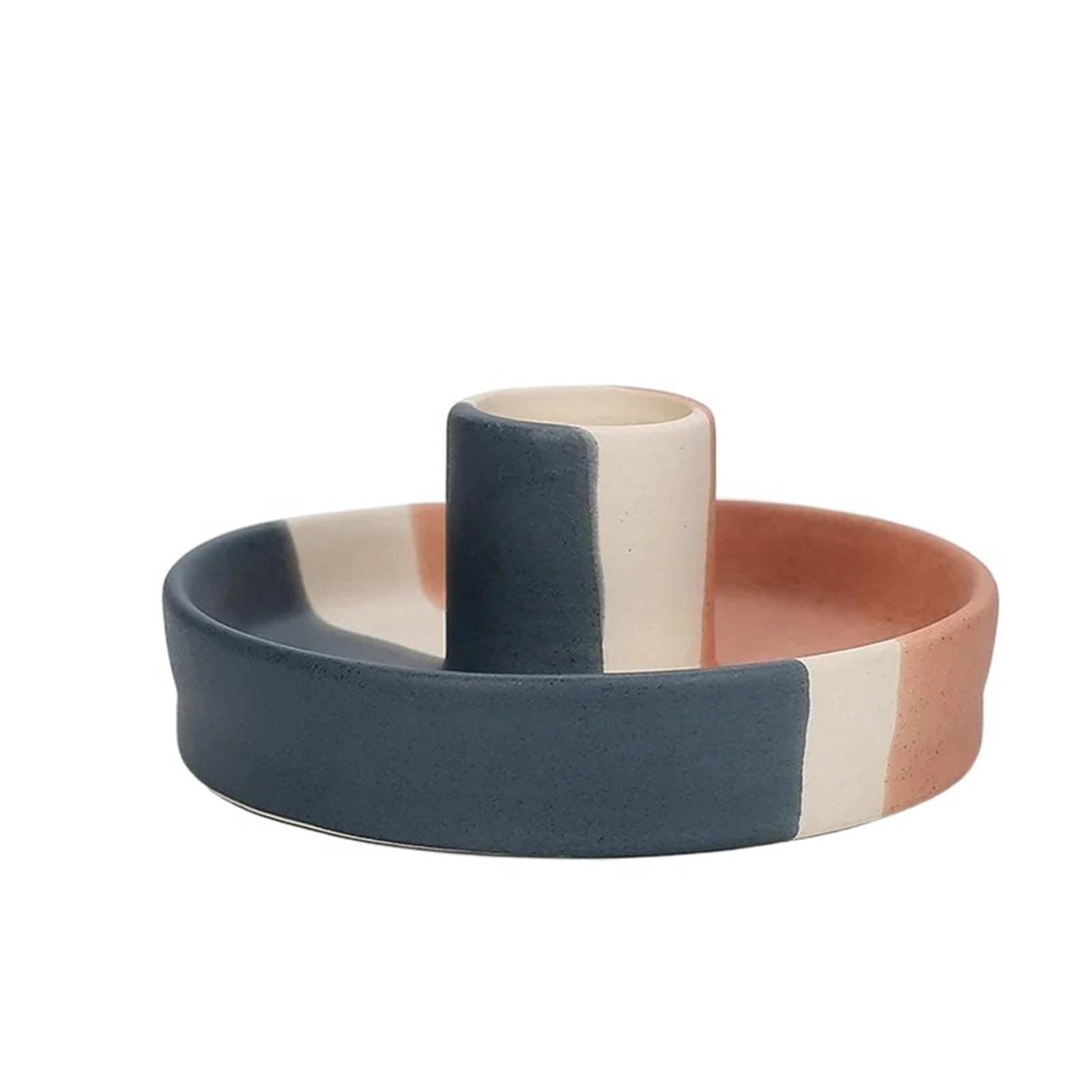 1Pair Creative Ceramic Aromatherapy Candle Stand Home Decoration Desktop Ornament for Candle(Color12)
