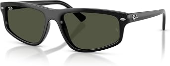 Ray-Ban RB2225 Rectangular Sunglasses for Men for Women | In Havana, Black & Transparent Light Brown. Lightweight flexible frame. Sizes 57/59mm.