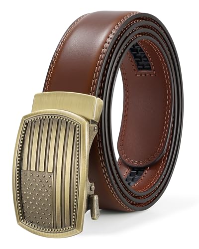 Ceinture à cliquet pour homme réglable et boucle automatique coulissante pour pantalon