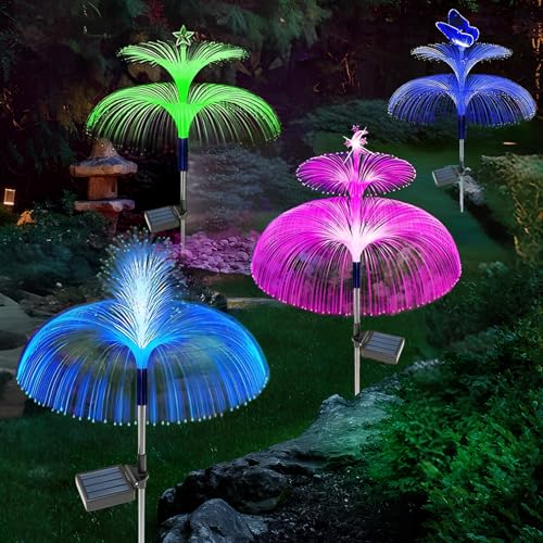 Lampe solaire de jardin méduse : illuminez facilement vos allées sombres sans câblage