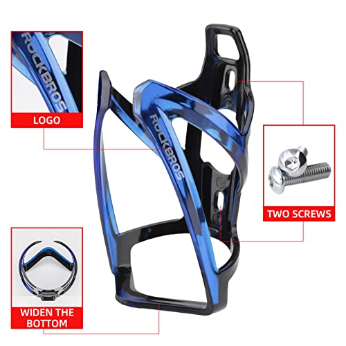 Image of ROCKBROS Bike Water Bottle Holder Ultra-Light Durable Bicycle Bottle Cages with Screws Tool, Universal Bike Cup Holder Rack for Road MTB Bikes