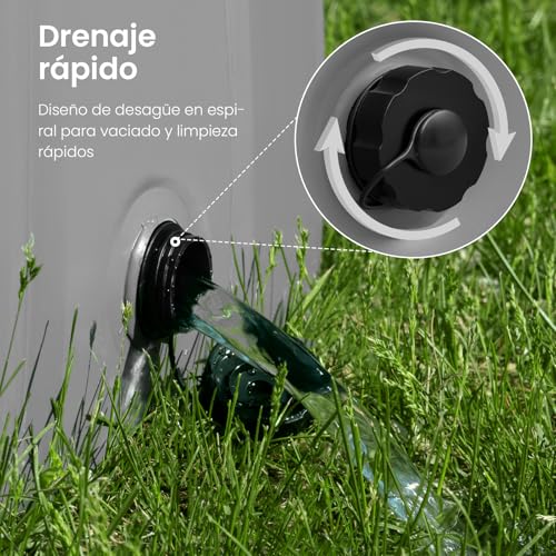 Miniatura 4 de Eugad Piscina Para Perros Portátil Piscina Para Mascotas Gatos Bañera Plegable Para Perros Grande Antideslizante Con Pvc Natación Piscina Para Mascotas Gris Oscuro 80x20cm