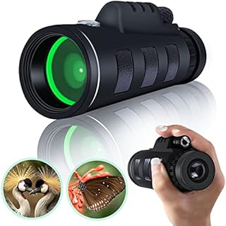 Monocular Telescope - 40x60 Telescope Monoculars High Definition for Adults Telescope with Martphone Holder & Tripod for Smartphone for Hiking, Bird Watching, Hunting, Travelling