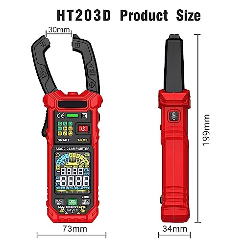 Image of Smart Clamp Meter HT203D True RMS Multimeter Voltage Tester