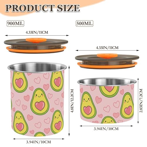 Contenedor hermético de acero para café 900ml Domiking miniatura 2