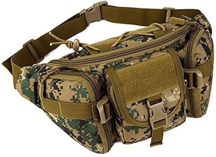 Tactical Military Waist Pack |Crossbody Shoulder Pack for Hiking/Camping/Travel | Waterproof Outdoor Gear Bag for Men/Women | 3 Pocket Holder Pouch | Lightweight Chest Bag (Pack of 1,Multicolor)-image-49