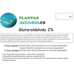 Glutaraldehido al 2% Antialgas Acuario (Glutar 2%) 1000ml