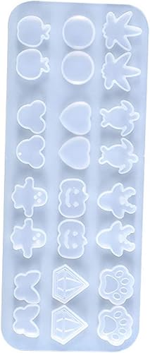 EXCEART Moldes de silicona para pendientes, moldes de resina, moldes de fundición, moldes de resina epoxi, molde de fundición