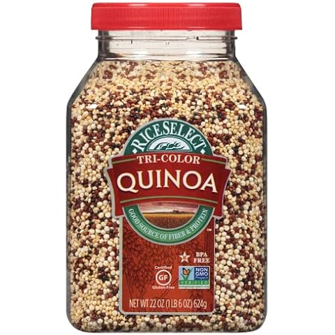 RiceSelect Tri-Color Quinoa, 22-Ounce Jar Cover