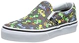  Vans Classic Slip-On Low-Top, Grau ((Nintendo) Yoshi/Pewter), 37 EU
