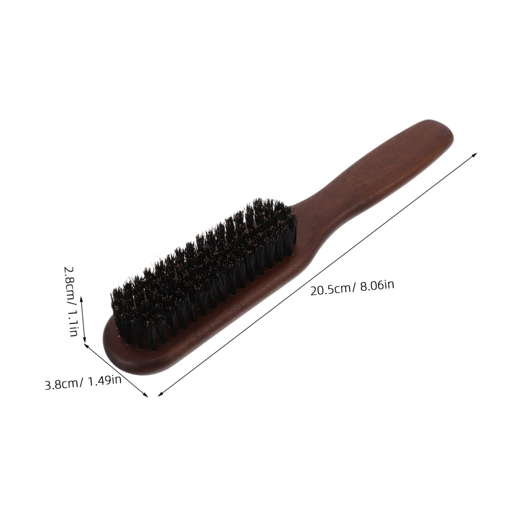 Ipetboom Wooden Handle Beard Styling Brush for Men Multi-function Hair Grooming Tool Smooth Teeth Travel Hair Comb