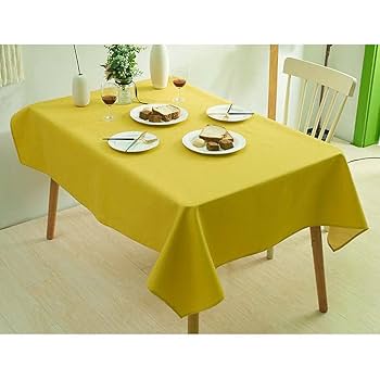 Wishes テーブルクロス イエロー Amazon.co.jp: テーブルクロス 撥水 120×120CM 正方形のテーブル