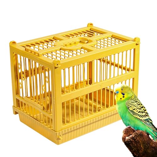 Vogel- Reiseträger- Vogeltransportkäfig mit stehender Sitzstange, Outdoor- Sittichträger, modernes Design | Für Spaziergänge im Innen- und Außenbereich, Sittich, Nymphensittich, Conure, Fink