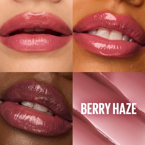 Maybelline New York Lip Tint, Aufbaubarer Lippen-Balsam, Feuchtigkeitsspendender &Ouml;l-Balsam f&uuml;r sp&uuml;rbar glattere Lippen, Verschwommen mattes Finish, Lifter Glaze, Farbe: Berry Haze