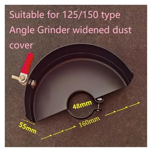 Adaptador de amoladora angular M10 con tuercas de seguridad de brida y cubierta para ranuradora 125 3