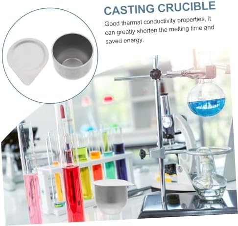 NUOBESTY Pratik demir kavanoz, 30 ml, kapaklı, küçük, 380°C'ye kadar ısıya dayanıklı, laboratuvar, kimya ve eczacılık için - Görsel 7