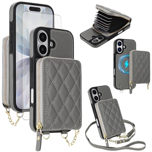 Étui pour téléphone 17 i17 avec bandoulière et protection écran intégrée