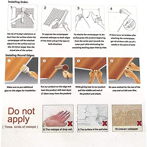 Carta da parati con bordo impermeabile 3D motivo