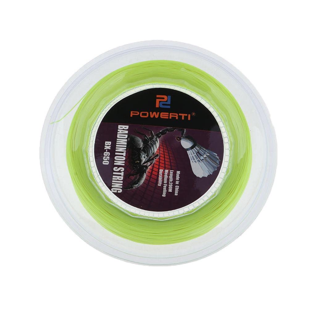 Giallo fluorescente di nylon durevole della corda della racchetta di badminton alta flessibilità