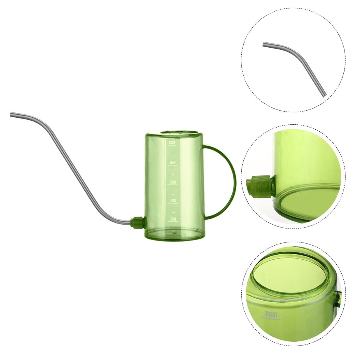 Konewka,Konewka z konewkami do wnętrz Konewka ogrodowa Konewka do kwiatów Konewka długa wylewka do(Green)
