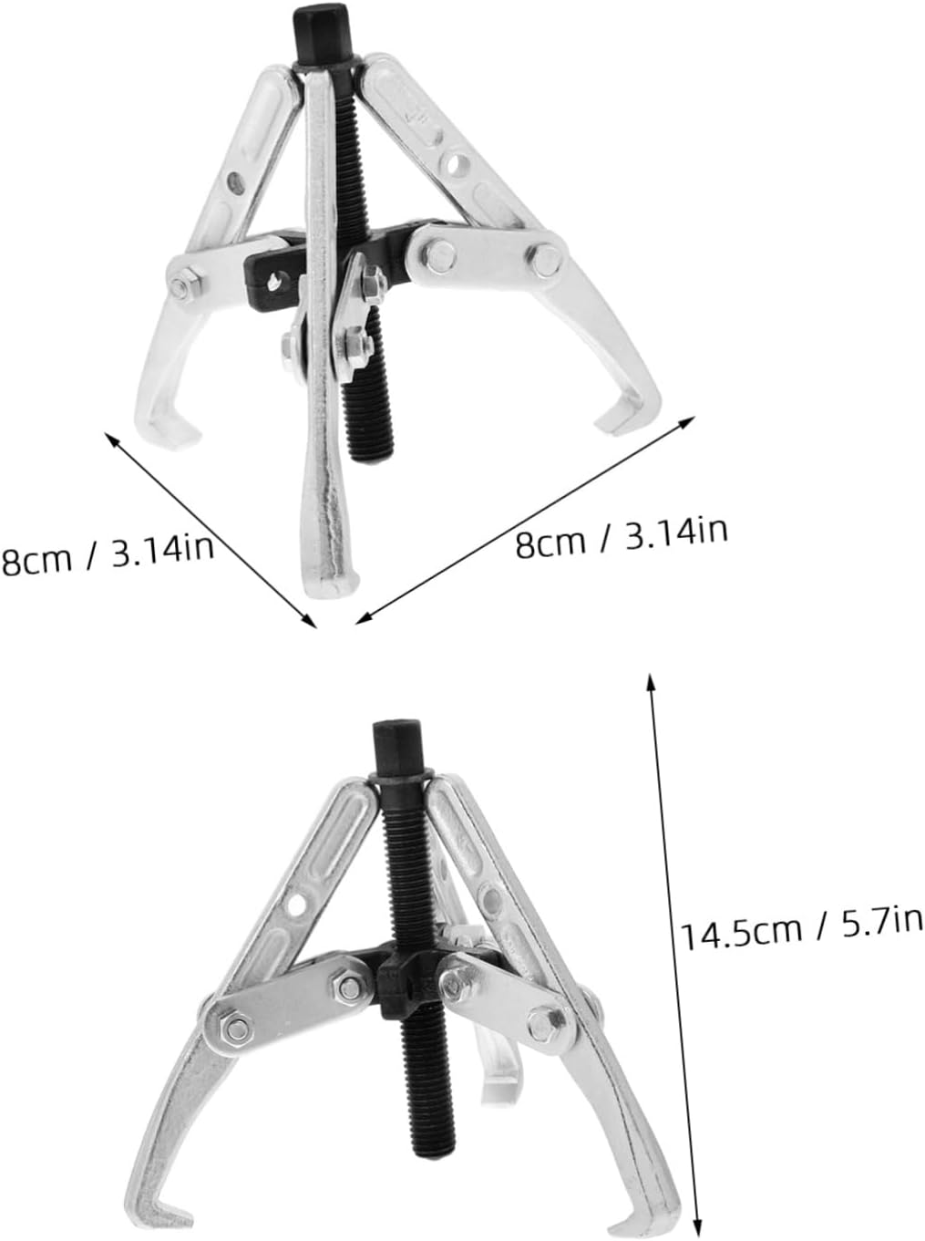 OSALADI 3 Jaw Gear Puller Set for Washing Machine Heavy Duty Puller Tool Carbon Steel Construction