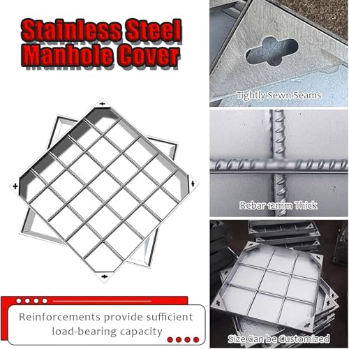 Tapa de registro galvanizada transitable y resistente para patios 5