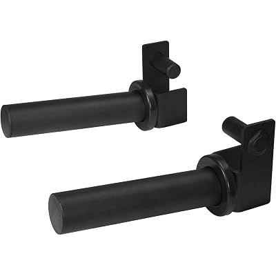 Yes4All Power Rack J-Hooks & Attachments – Heavy Duty Barbell Holders Compatible with 2x2 & 3x3 Power Racks for Home Gym