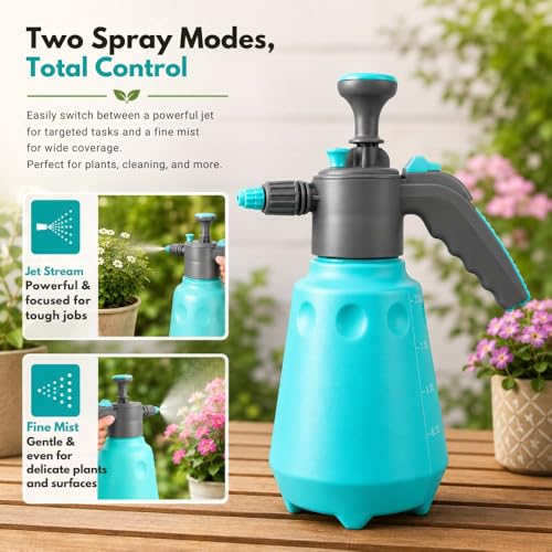 Image of Urban Upvan 2l Multipurpose Classic Sprayer Hand Powered Water Spray Bottle for Gardening Sanitising Car & Bike Wash Home & Garden