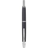 PILOT Vanishing Point Collection Refillable & Retractable Fountain Pen, Blue Carbonesque Barrel with Rhodium Accents, Blue Ink, Broad Nib (60349) – view 3