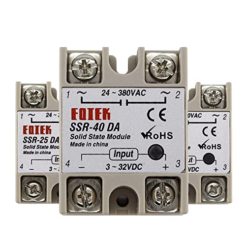 Módulo relé de estado sólido SSR-25DA 10A 25A 40A interruptor electrónico industrial DC a AC 3