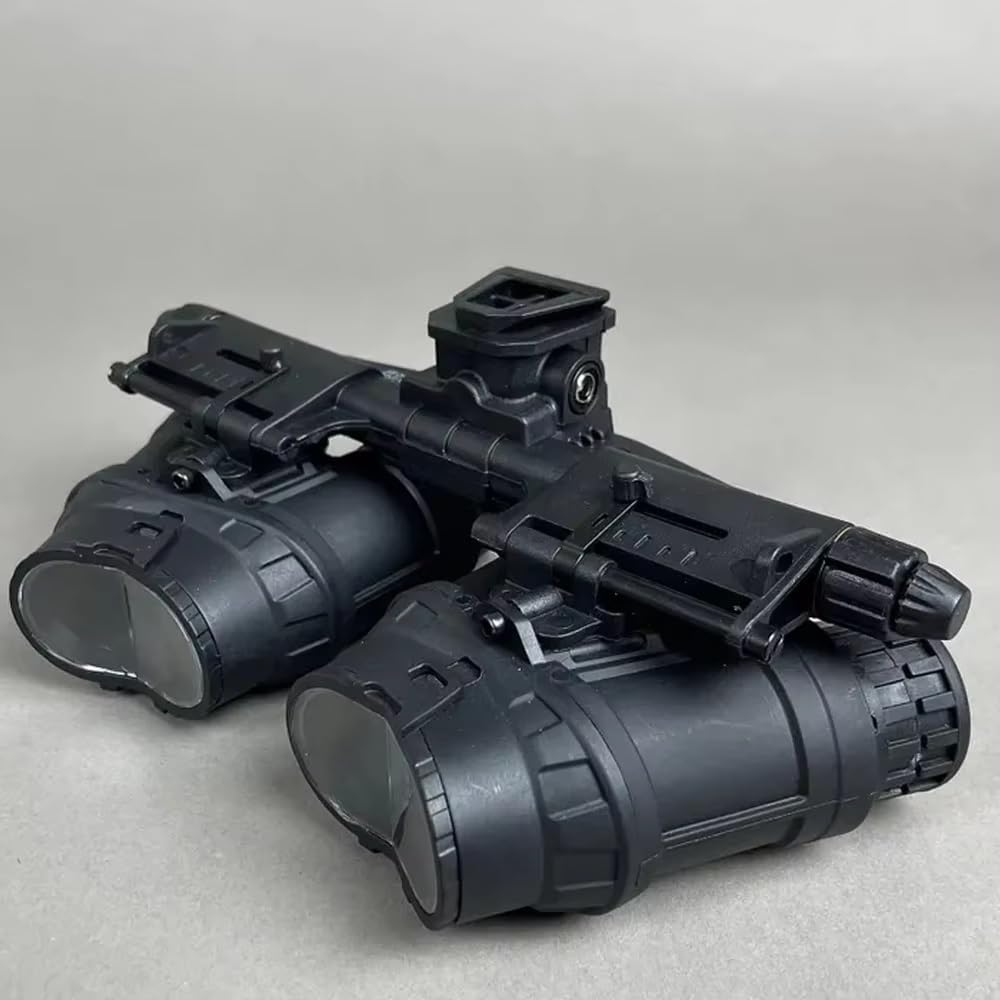 Tactical GPNVG18 Night Vision Four-Eye NVG Model - Green Eyes Visible Set with PVS31 Battery Case for Cosplay Display