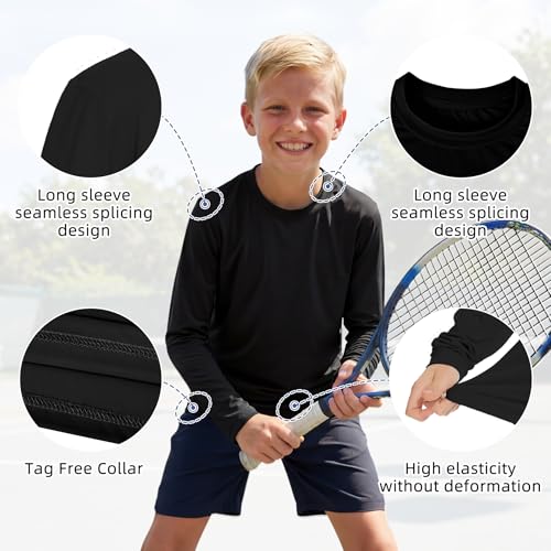 Image of American Trends Rash Guard Girls Swim Shirt Long Sleeve UPF 50+ 5-16T | UV Protection Girls Sun Shirt Lightweight Quick Dry for Kids Teens