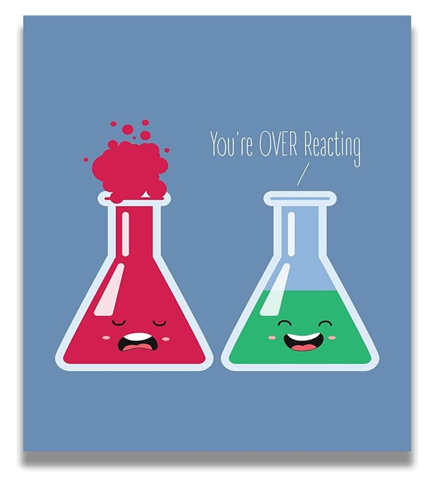 Poster chemistry pun 40x60cm pour décoration murale drôle de classe de science