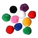 Produktbild Ueetek Pompons in verschiedenen Farben, für Bastelarbeiten, rund, Pompon, Filz, 20 Stück, 4 cm (gemischte Farbe)