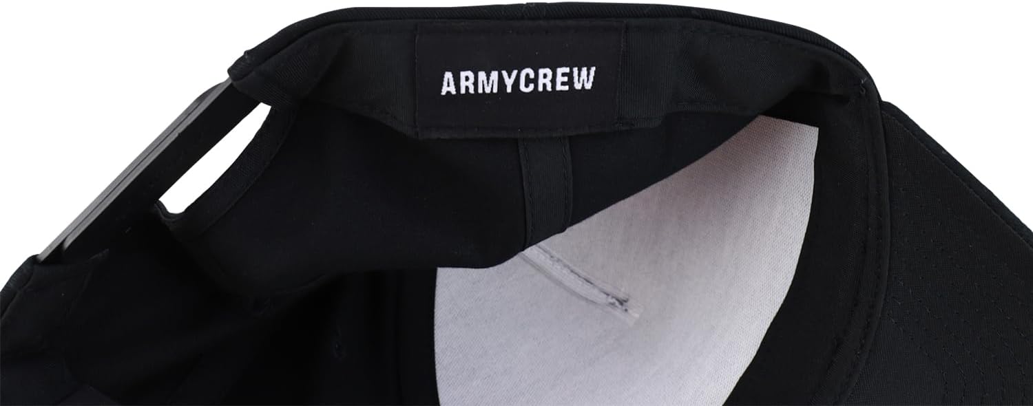 Armycrew XXL Oversize 5 Panel Curved Bill Retro Style Snapback Cap - Image 4