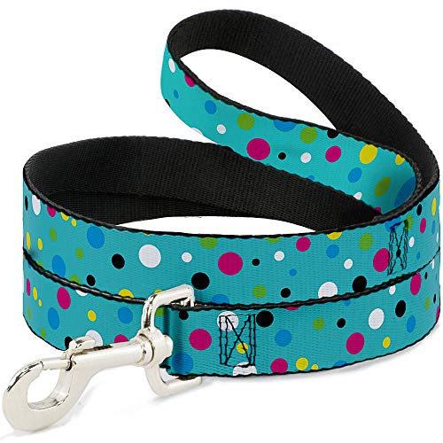 Laisse pour chien Buckle Down Dots avec imprimé géométrique durable et coloré