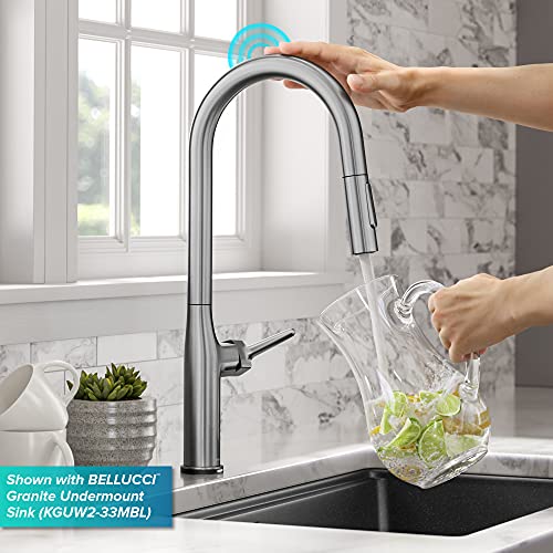 Kraus Oletto Tall Modern Single-Handle Touch Kitchen Sink Faucet With Pull Down Sprayer In Spot Free Stainless Steel, Ktf-3101Sfs, 19 7/8 Inch, Spot Free Stain #TOP3