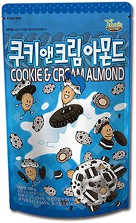 Amazon 新商品 クッキー クリームアーモンド190gx1袋 ハニーバター アーモンド シリーズ お菓子 おつまみ 甘いもの 韓国 お菓子 お土産 C C かわいいお菓子 Seven 7 ナッツ 通販
