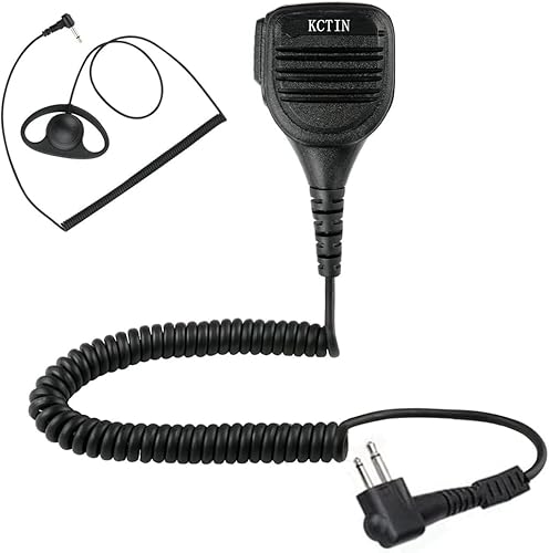 Micrófono de altavoz para auricular Motorola CP200 GP2000 XU1100 PRO1150 MU12 Series Walkie Talkies con 2 pines