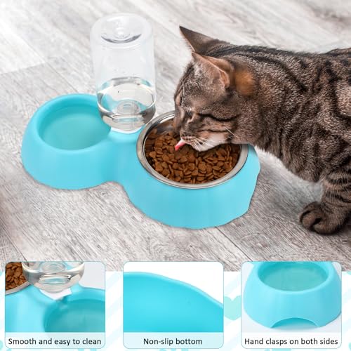 Kit de inicio para gatitos con caja sanitaria azul y accesorios miniatura 7