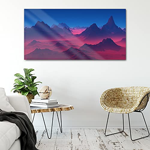 Image acrylique murale 100x50cm mountains déco salon - 4