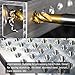 uxcell Spiral Flute Threading Tap M12 x 1.5, Metric HSS (High Speed Steel) Titanium Plated Machine Thread Screw Tap 3 Flutes Tapping Tool H2 Tolerance